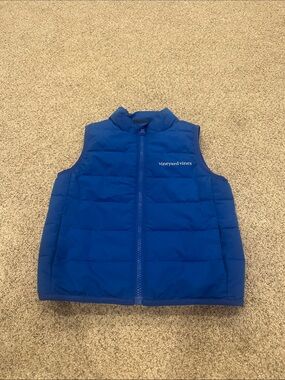 Vineyard Vines Toddler Blue Quilted Puffer Vest 3T